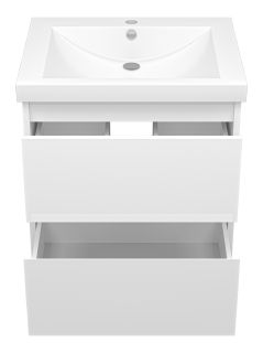 Подвесная тумба под раковину Misty Алиса 58см белый